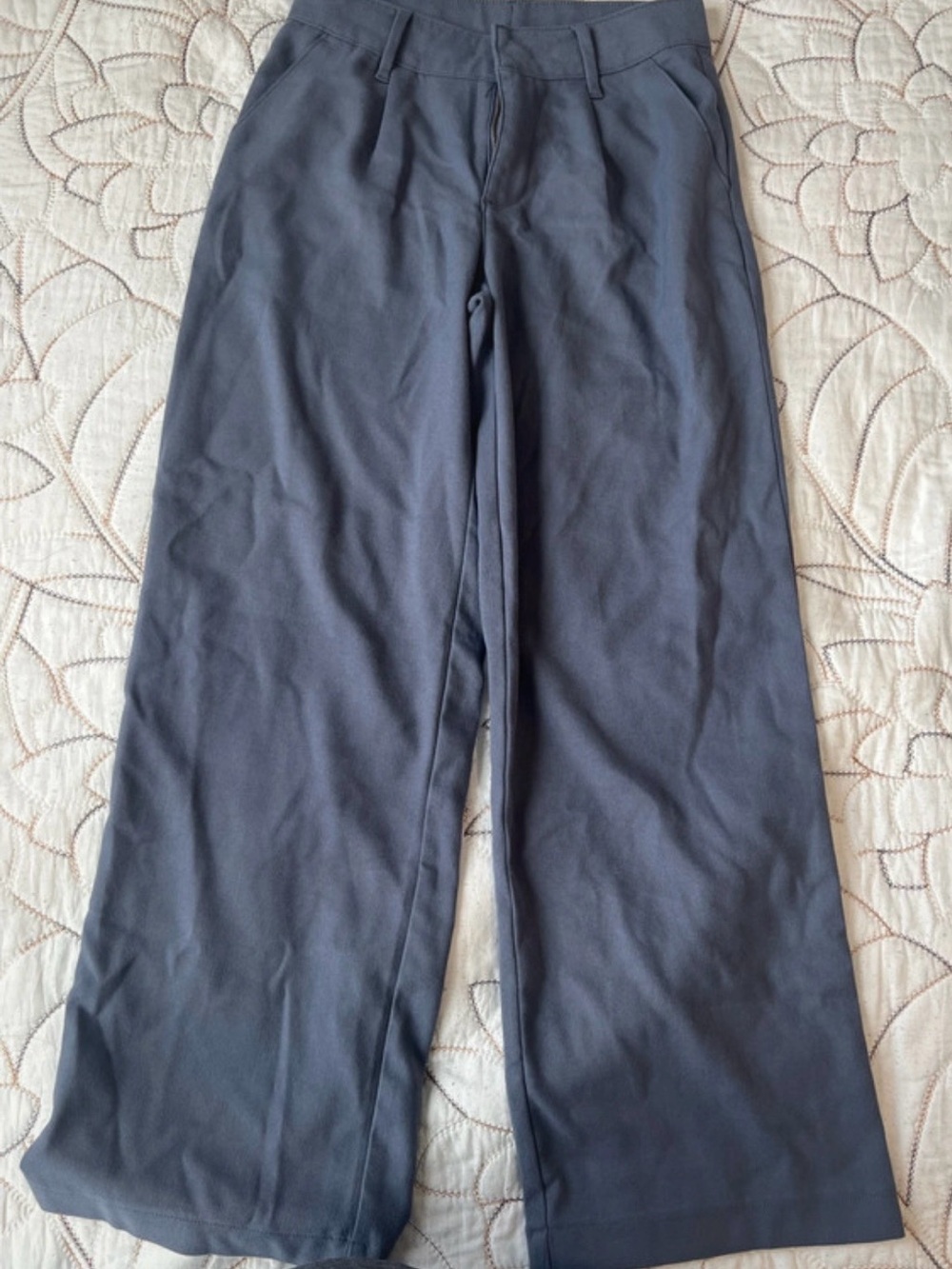 abercrombie kids Wide-Leg Chinos in Charcoal